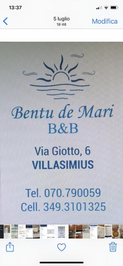 B&B Bentu De Mari Villasimius Buitenkant foto
